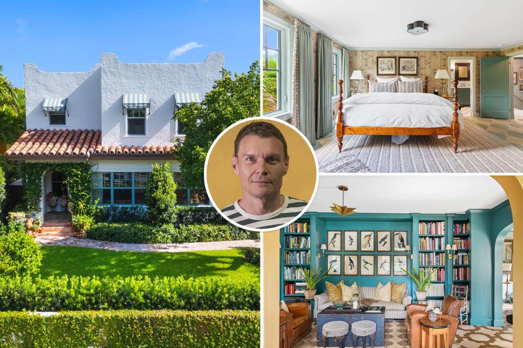 'Flower Bandit' Lewis Miller, whose floral installations grace NYC trash cans, asks $2.9M for Florida home