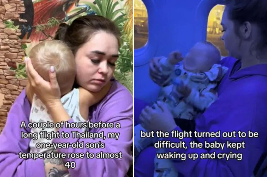 Parents were attacked after bringing a child with a temperature of 104 degrees on the plane